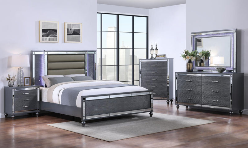 B223 - Bed With LED Light