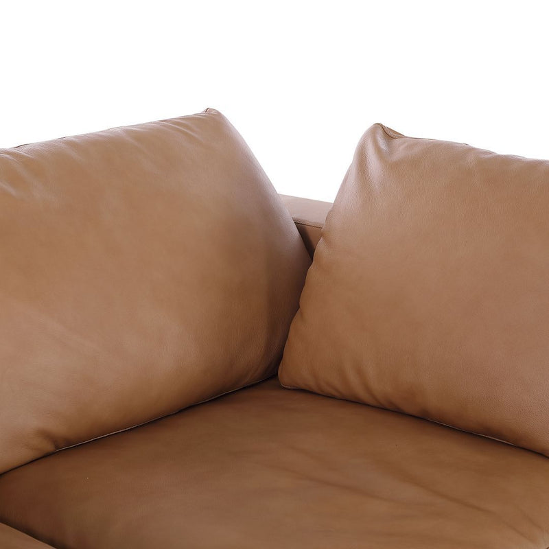 1100 - 6-Piece Left Arm Facing 3-Seat Sectional (Top-Grain Italian Leather)