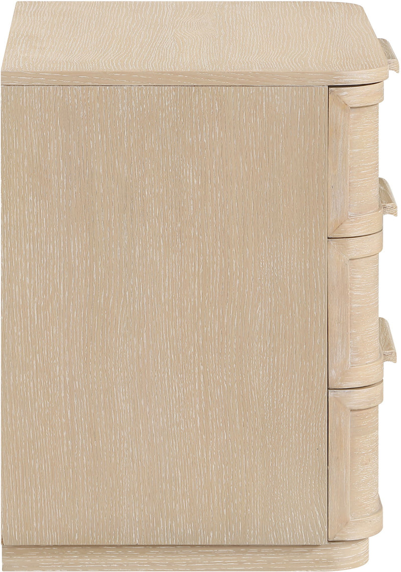 Tiberio - Oak Veneer And Solid Wood Nightstand