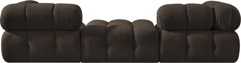 Ames - 3 Piece Boucle Modular Sofa With 1 Backless Seat
