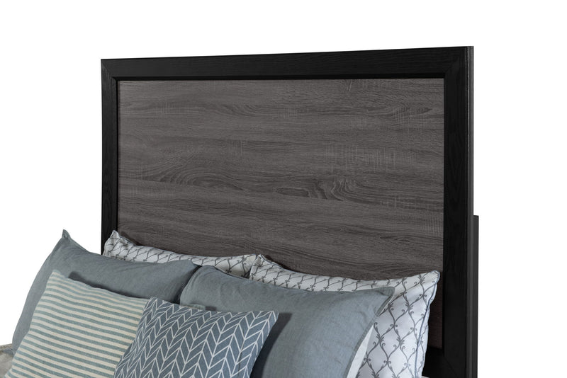 Lisbon - 4 Piece Twin Bedroom Set (Twin Bed, Dresser, Mirror And Nightstand) - Black / Gray