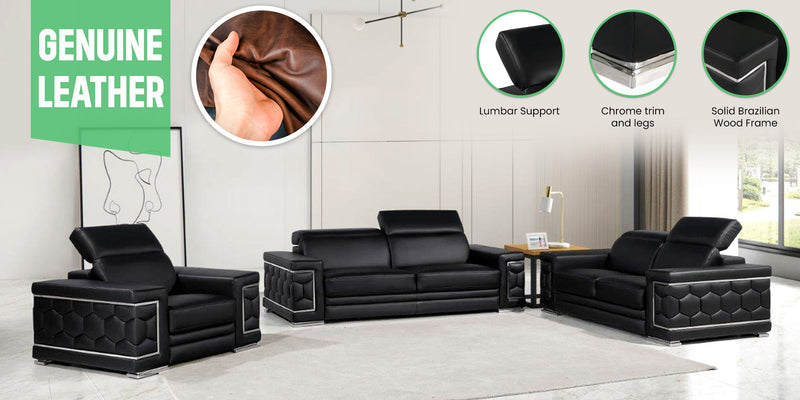 296 - Genuine Leather Chair