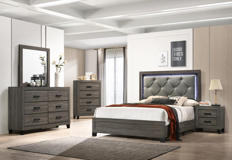 B376 - Nightstand - Gray