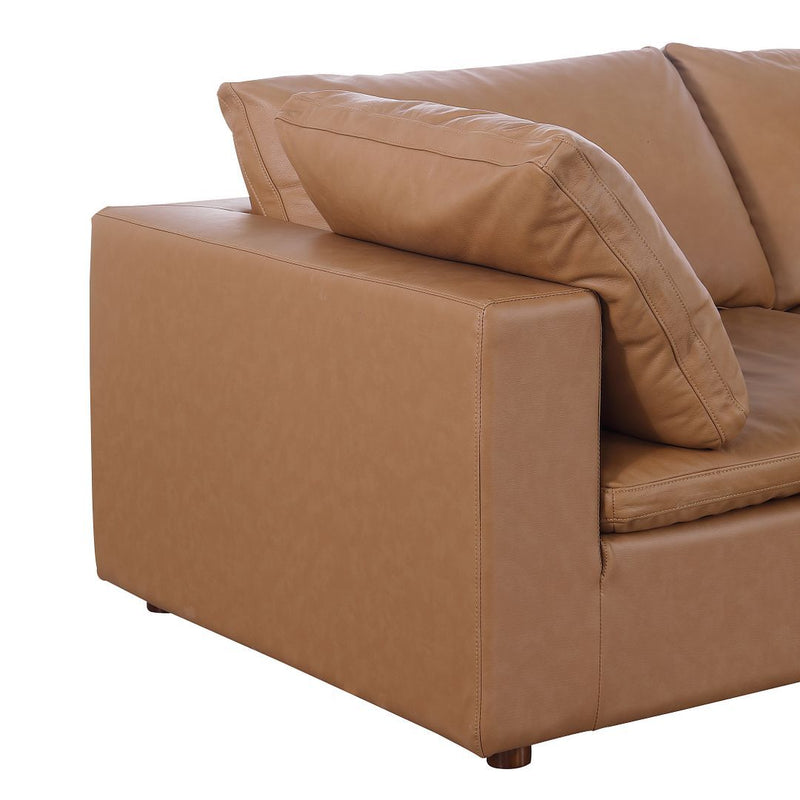 1100 - 6-Piece Left Arm Facing 3-Seat Sectional (Top-Grain Italian Leather)