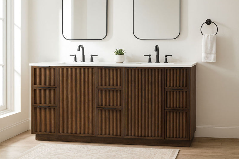 Willard - Engineered Stone And Solid Wood Bathroom Vanity
