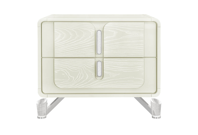 Lyra - Nightstand With USB - Beige