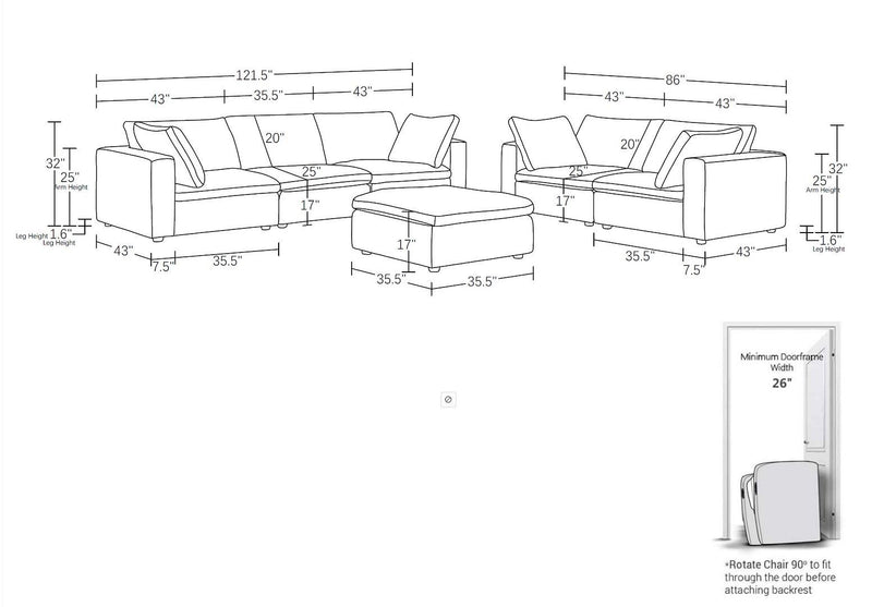 1100 - Sofa Set