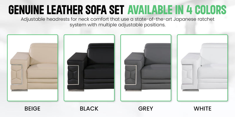 296 - Genuine Leather Chair