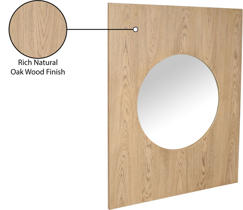 Optic - Oak Wood Frame Mirror