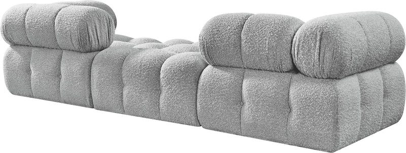 Ames - 3 Piece Boucle Modular Sofa With 1 Backless Seat