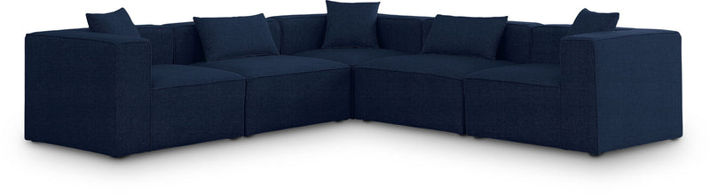 Cube - Linen 5 Piece Modular Corner Sectional