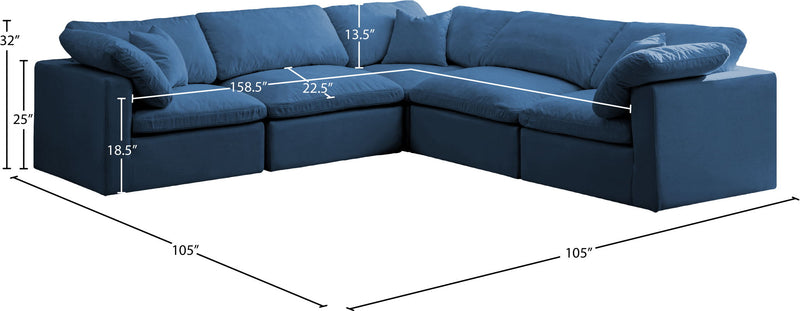 Plush - 5 Piece Modular Sectional