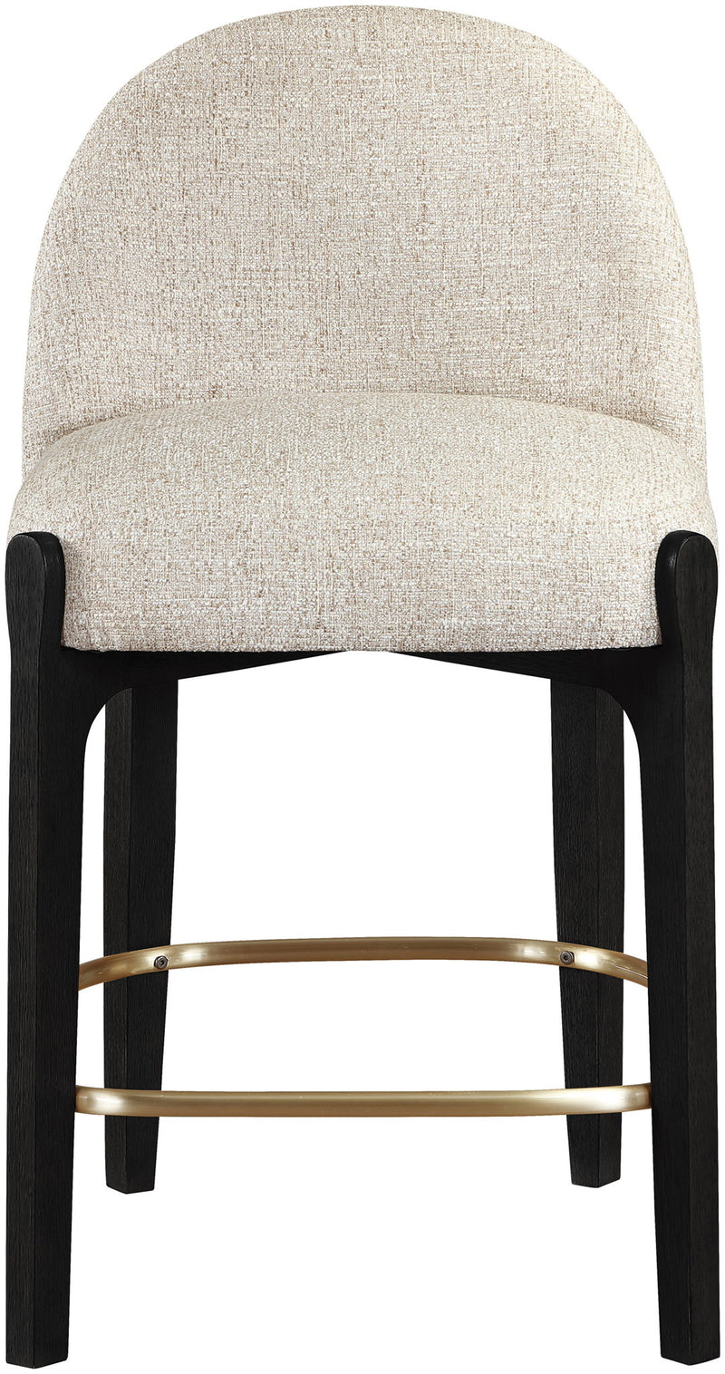 Torino - Counter Stool With Brushed Black Base