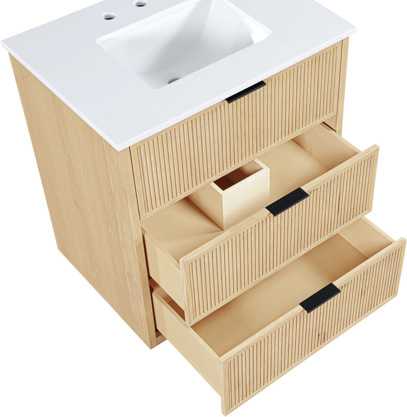 Willard - Engineered Stone And Solid Wood Bathroom Vanity