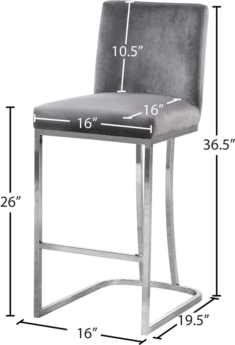 Heidi - Stool with Chrome Legs