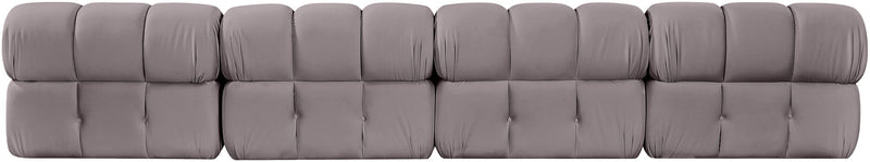Orin - Velvet 4 Piece Modular Sofa