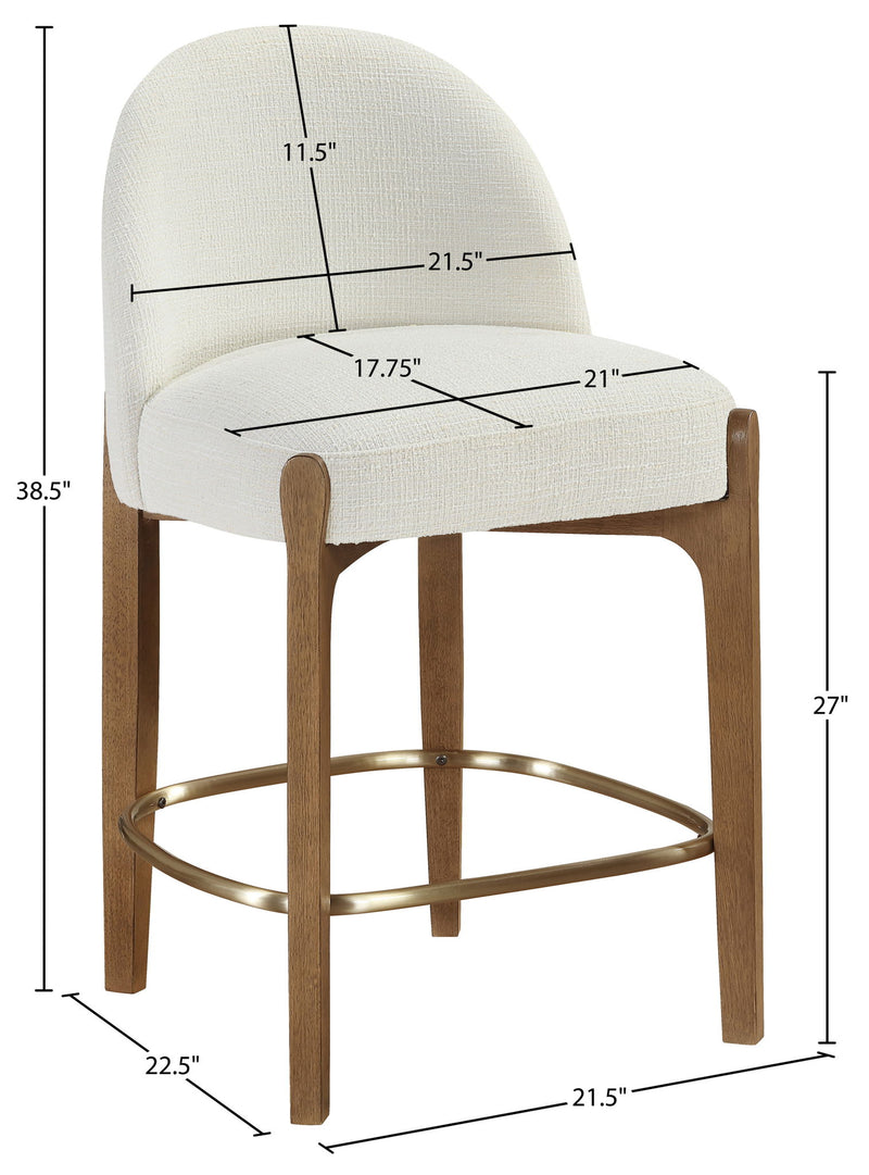 Torino - Counter Stool With Brushed Brown Base
