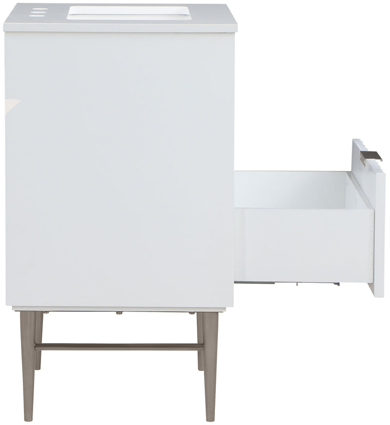 Modernist - Bathroom Vanity With Chrome Legs