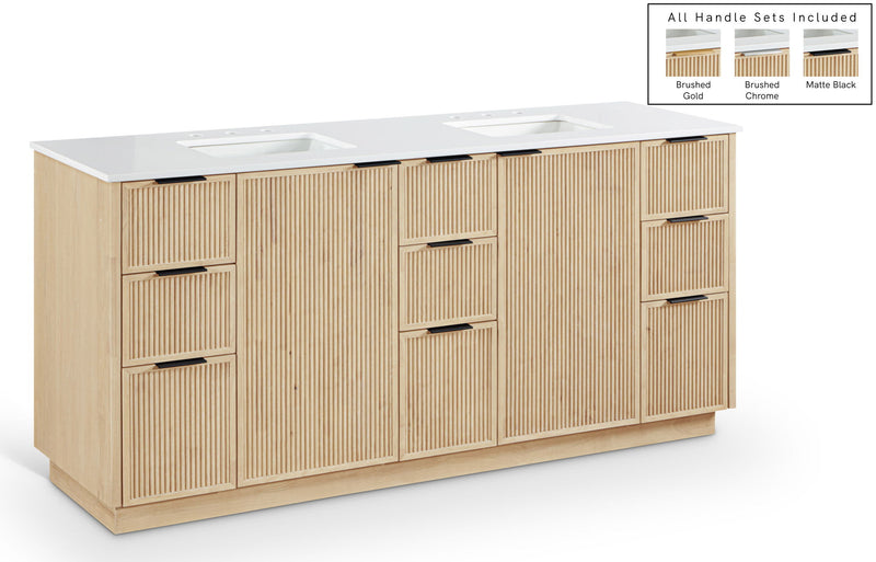 Willard - Engineered Stone And Solid Wood Bathroom Vanity