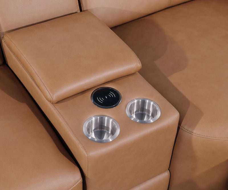 1224 - 12-Piece U-Shaped Sectional Sofa In With 4 Power Recliners & Power Headrests