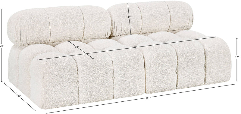 Ames - 2 Seat Modular Armless Sofa