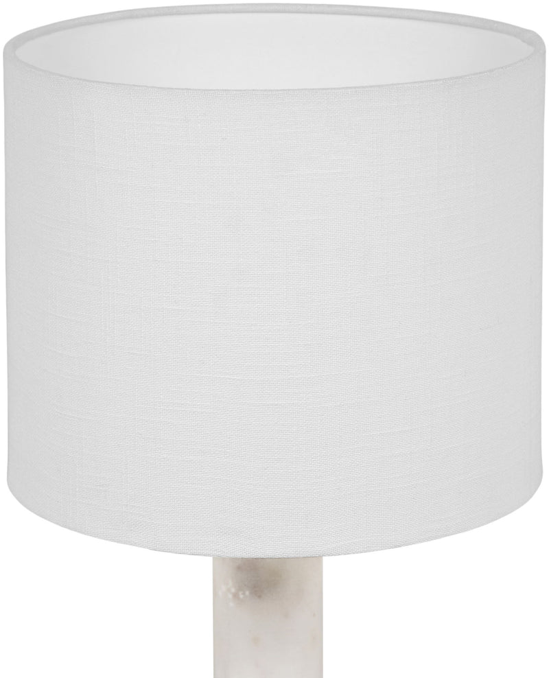 Opaline - Linen Textured Fabric And Brass Table Lamp
