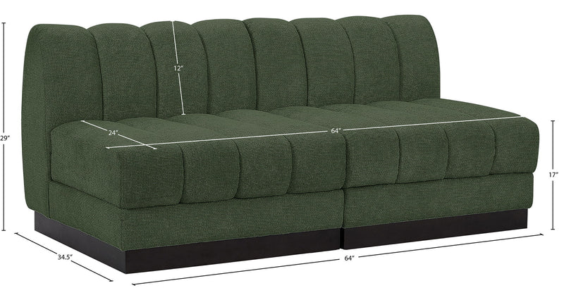 Quinn - 2 Seat Modular Armless Sofa