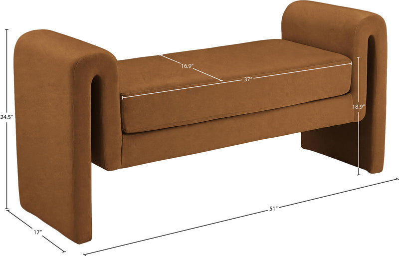 Sloan - Velvet Bench