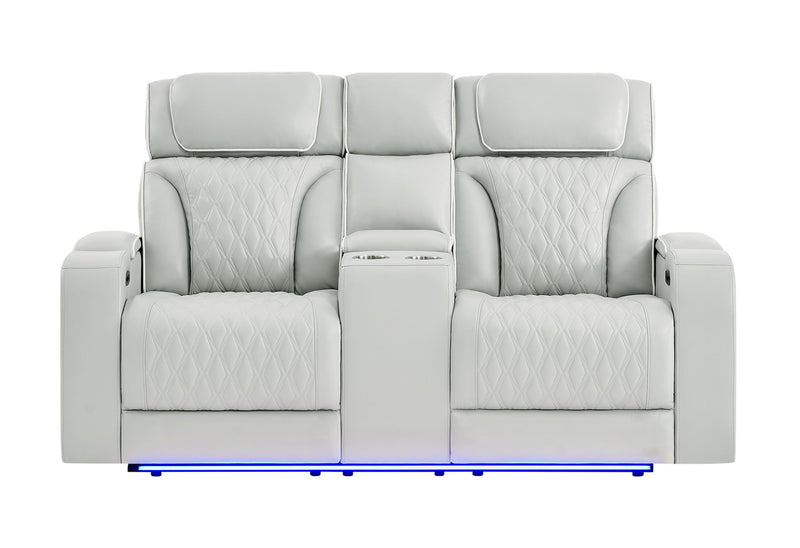 U8611 - 3 Piece Living Room Set (Sofa, Loveseat, Chair) - Silver