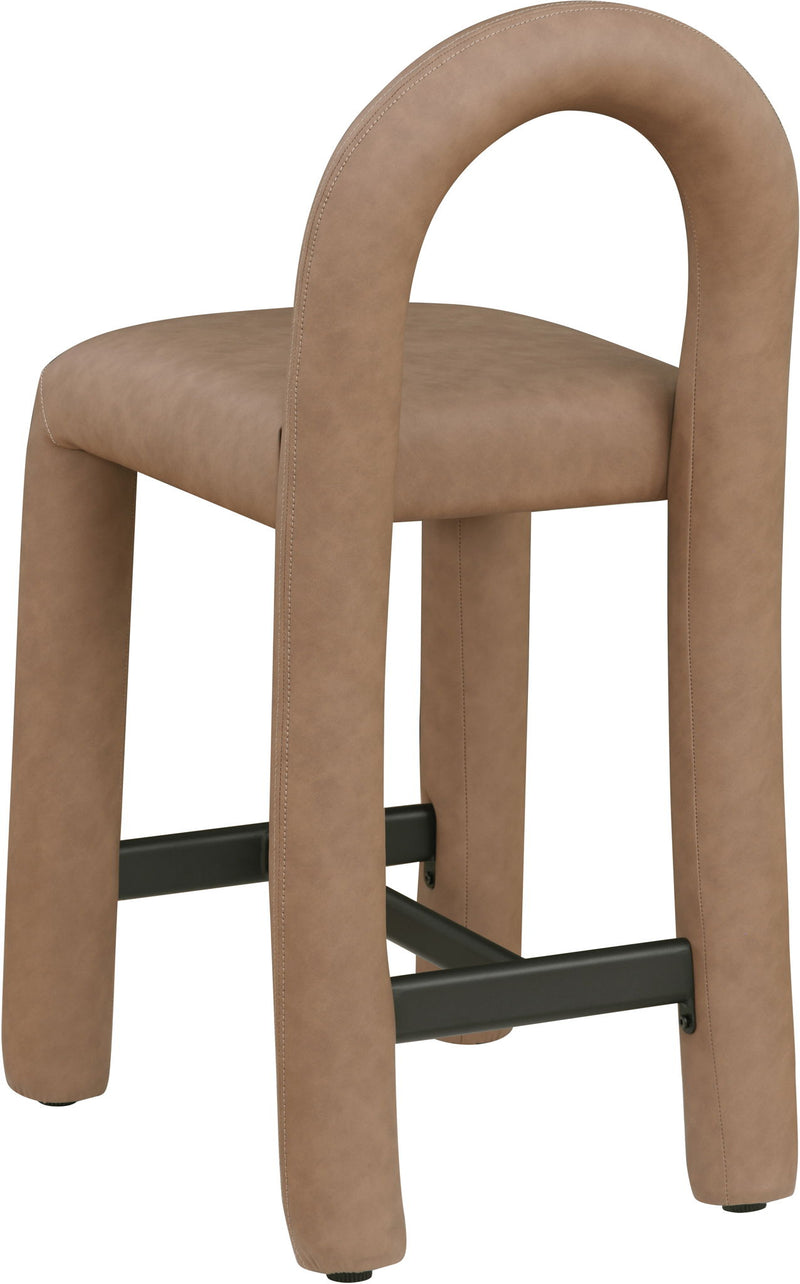 Amari - Faux Leather Stool