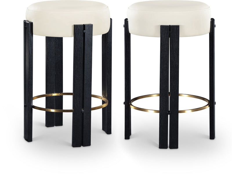Harrison - Counter Stool With Black Legs