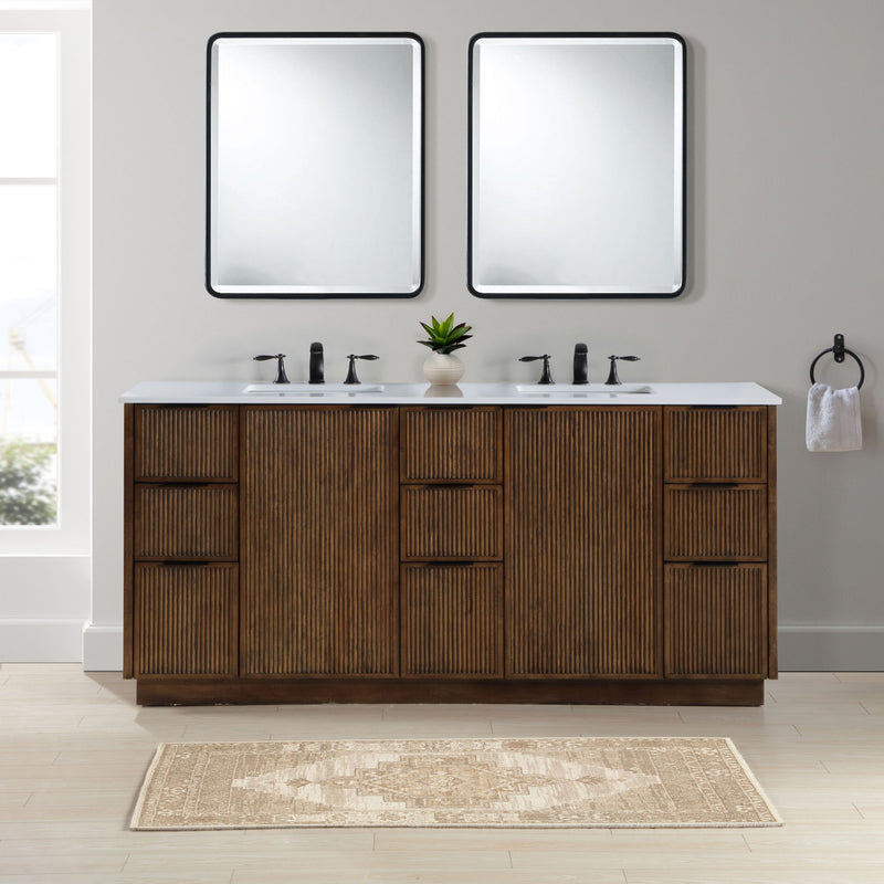 Willard - Engineered Stone And Solid Wood Bathroom Vanity