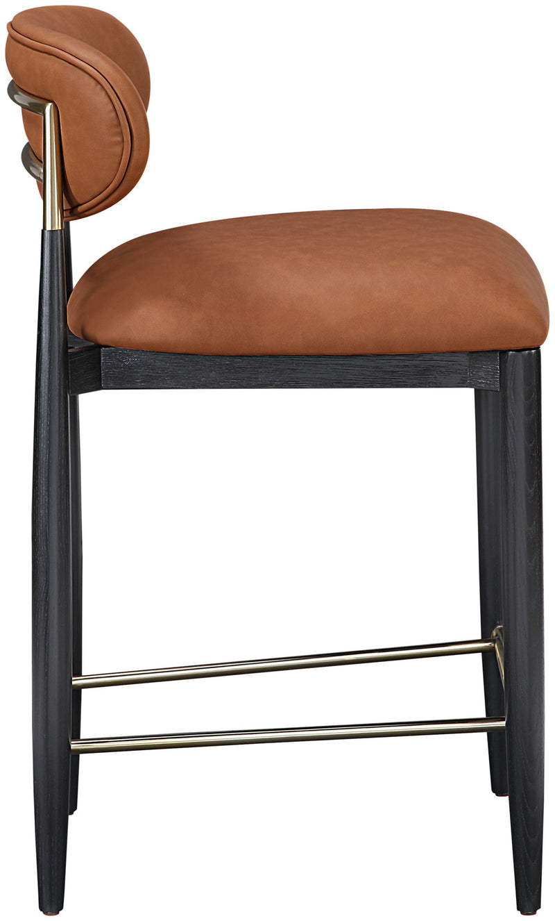 Riccio - Stool - Black And Gold Frame