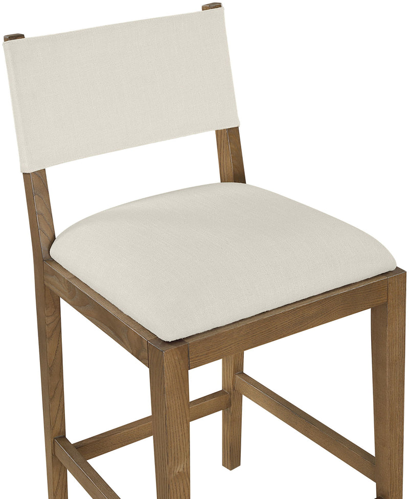 Avon - Linen Textured Performance Fabric Counter Stool