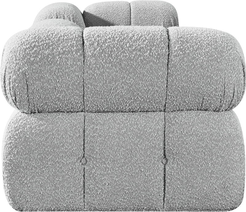 Ames - 3 Piece Boucle Modular Sofa With 1 Backless Seat