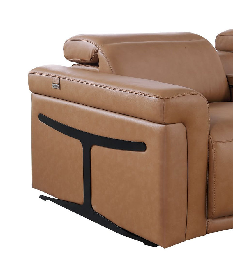 1126 - 5-Piece Modular Power Reclining Sofa And Loveseat Set In With 4 Power Recliners & Power Headrests