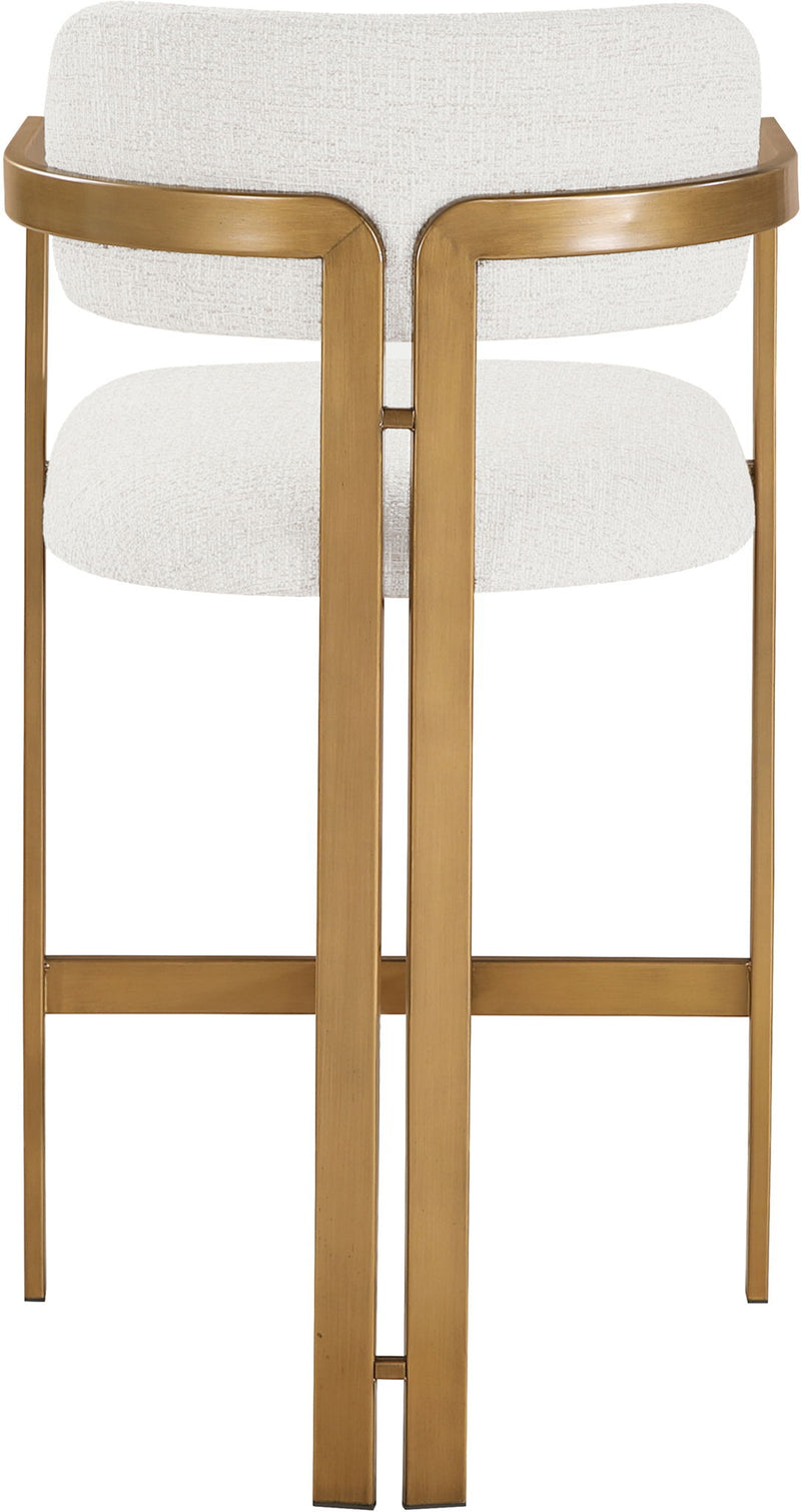 Aurum - Linen Textured Fabric Upholstered Counter Stool