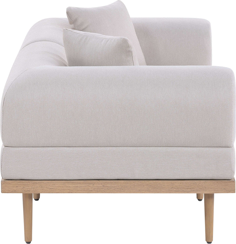 Laguna - 2 Piece Resilient Water Resistant Fabric 71" Upholstered Outdoor Patio Modular Loveseat