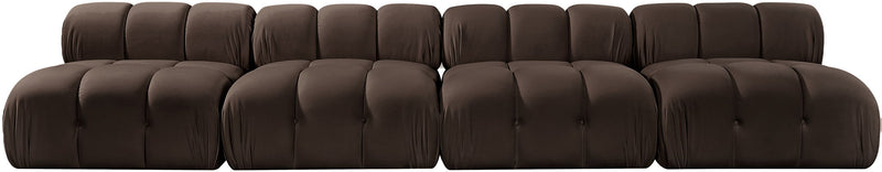 Orin - Velvet 4 Piece Modular Sofa