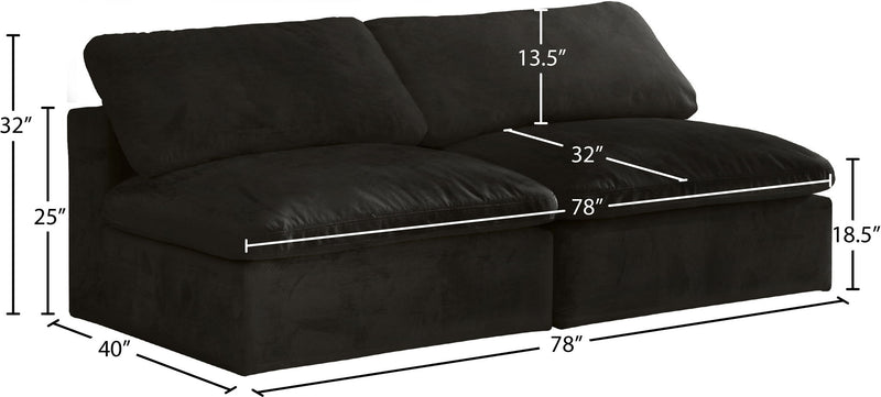 Cozy - Modular Armless 2 Seat Sofa