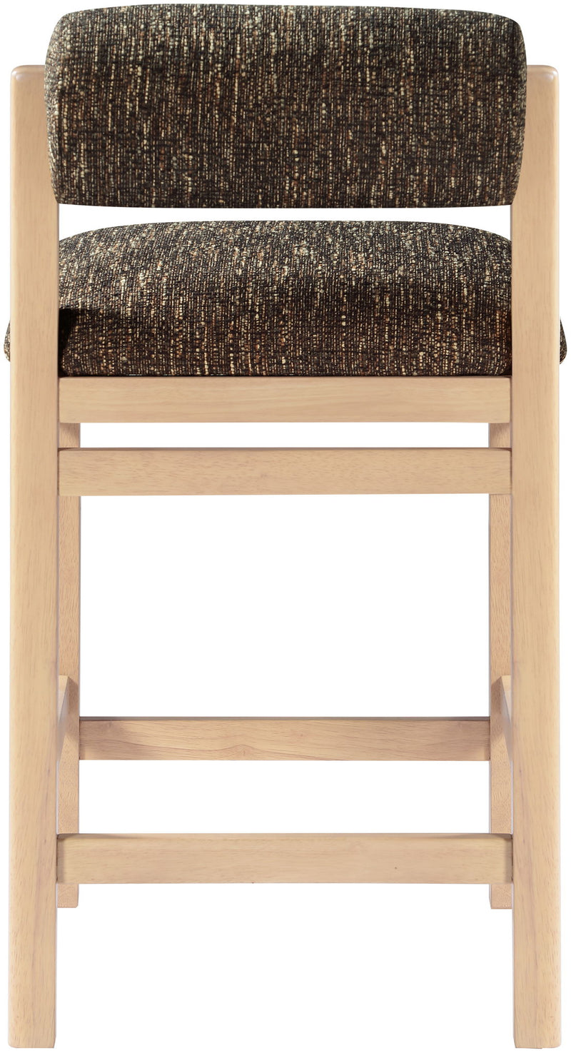 Roundhill - Fabric Counter Stool - Natural Frame
