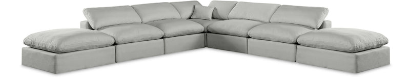 Comfy - 7 Piece Linen Modular Corner Sectional