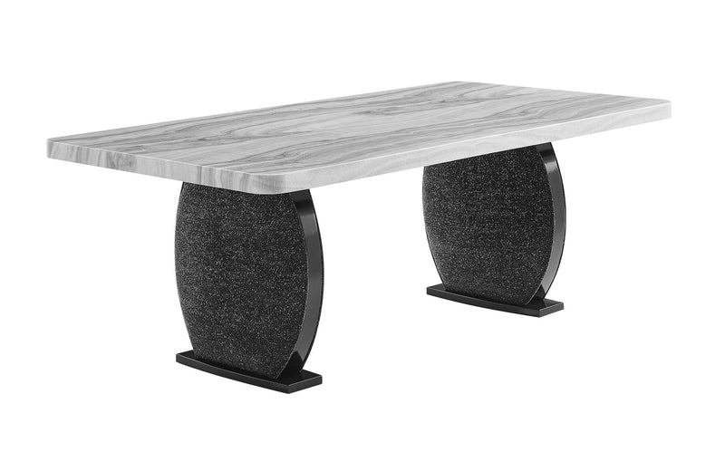 D2502 - 5 Piece Dining Room Set (Table And 4 Chairs) - Black
