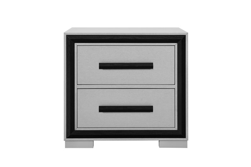 Amelia - 5 Piece Queen Bedroom Set (Queen Bed With LED, Cooler And Speaker) - Black / Gray