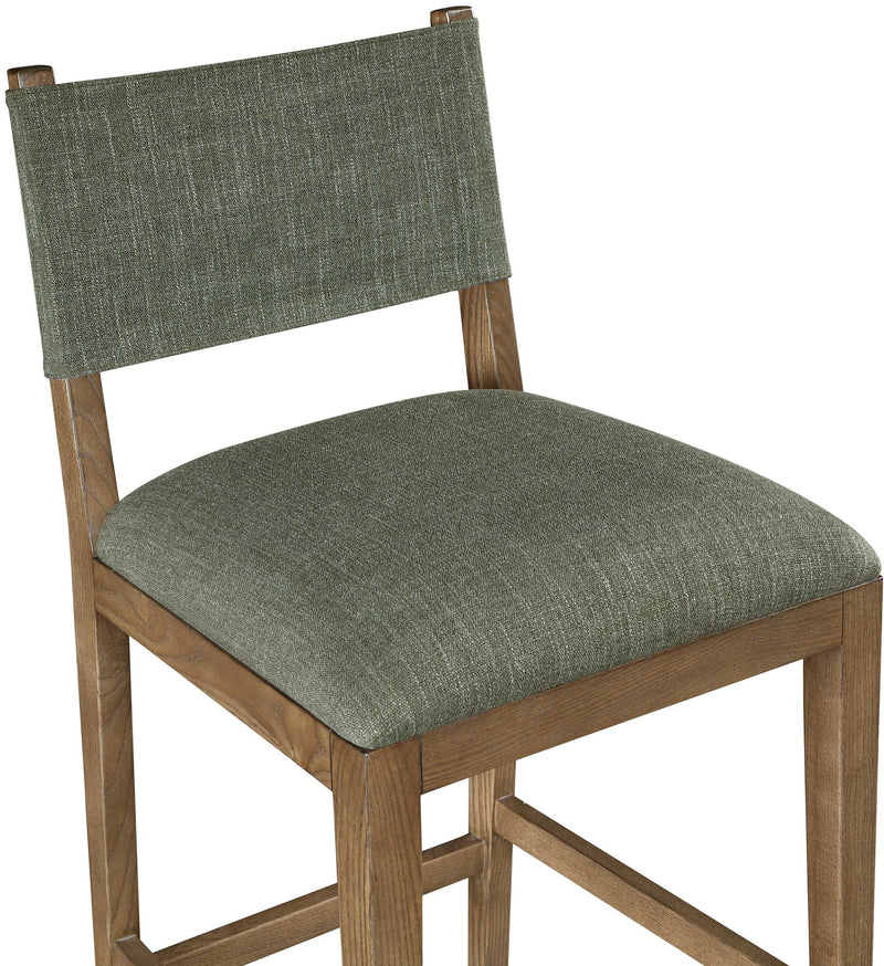 Avon - Linen Textured Performance Fabric Counter Stool