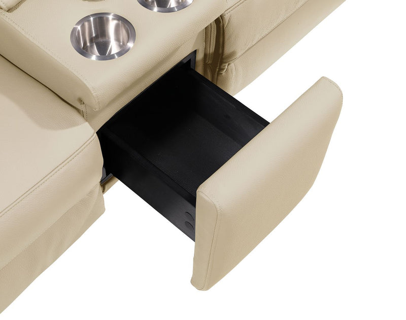1246 - 8-Piece U-Shaped Modular Power Reclining Sectional With 2 Power Recliners And Power Headrests
