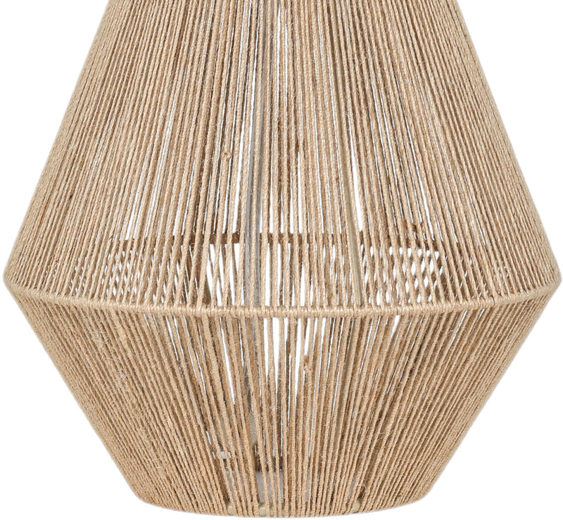 Soraya - Jute And Cotton Table Lamp - Beige