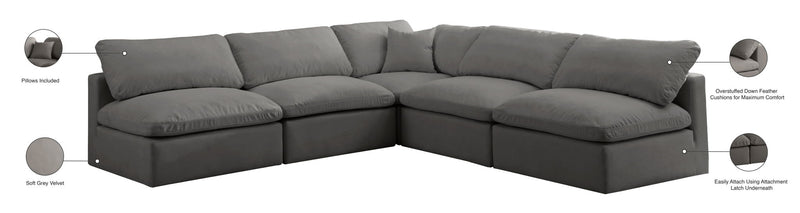 Plush - 5 Piece Modular Sectional