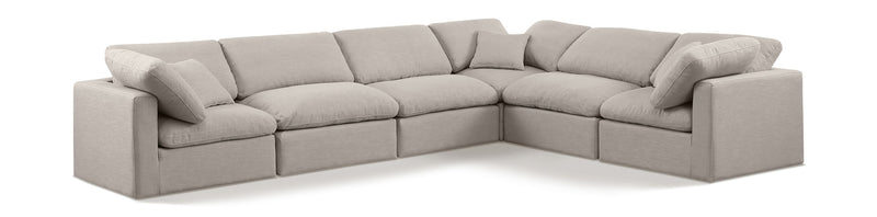 Indulge - Linen 6 Piece Modular Corner Sectional