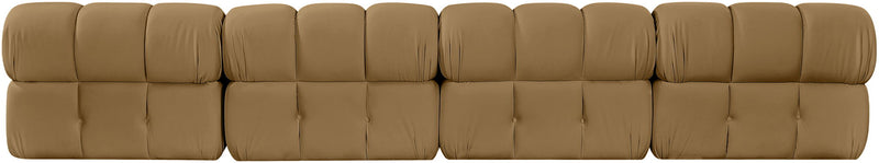 Orin - Velvet 4 Piece Modular Sofa